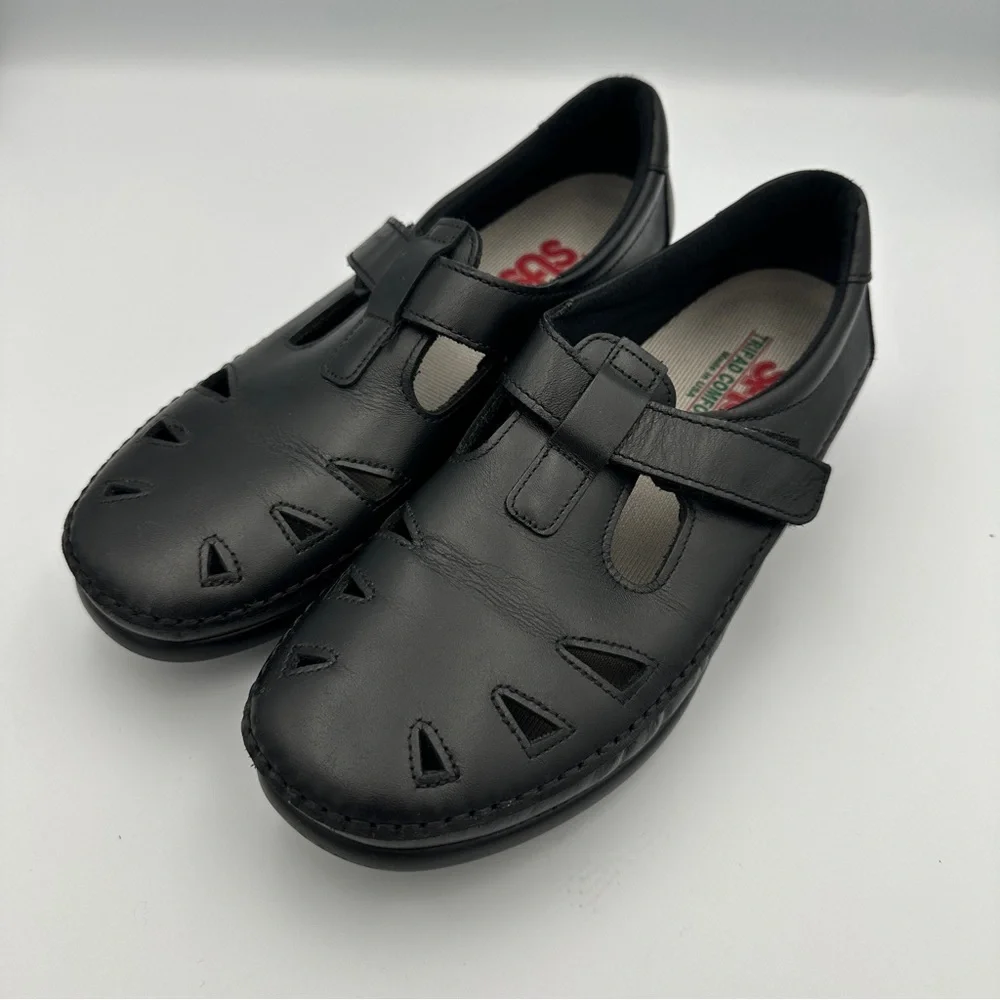 SAS Tripod Mary Jane Roamer Loafers Women’s 9 M Shoes Comfort Black Leather‎ USA